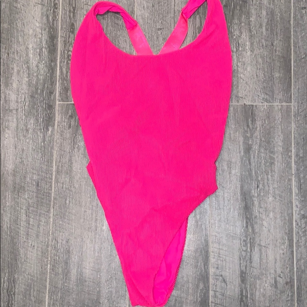 Off-white taped one piece swimsuit